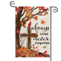 Sm:)e Northern Cardinal Fall Garden Flag 12x18 Inch Double Sided - Leaves Always Loves Never Forgetten, Seasonal Decorative Flag Rustic Autumn Outdoor Yard Decor