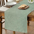 Sm:)e Sage Green Table Runner 13x72 Inch, Seasonal Washable Kitchen Dining Table Decoration for Home Party