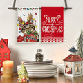 Sm:)e Believe Cat Christmas Kitchen Dish Towels Set of 2 18x26 Inch Red