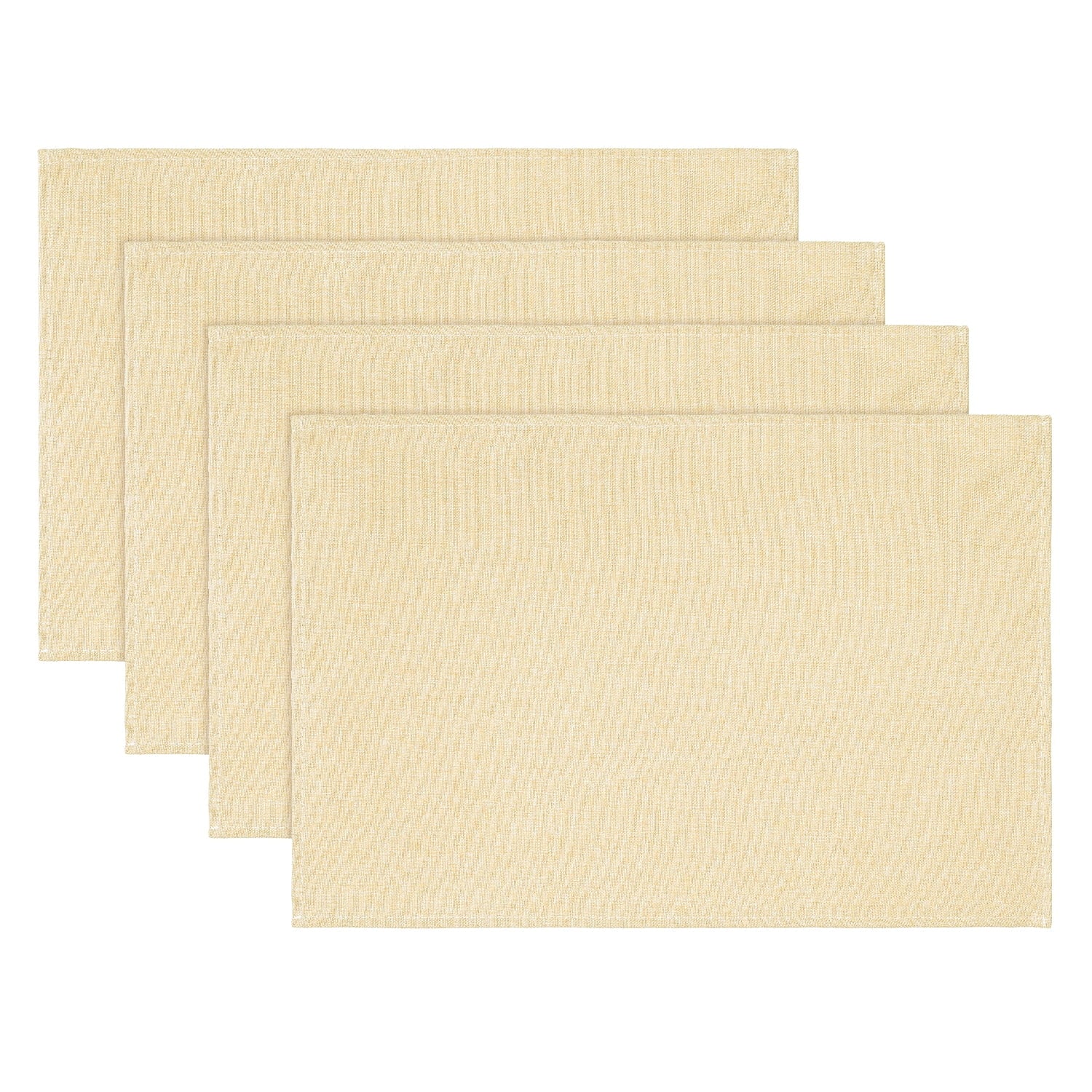 Sm:)e Light Brown Placemats 12 x 18 Inch Set of 4, Seasonal Washable Kitchen Dining Table Decoration for Home Party,240g£¨0.53lb£©