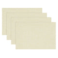 Sm:)e Beige Placemats 12 x 18 Inch Set of 4, Seasonal Washable Kitchen Dining Table Decoration for Home Party,240g£¨0.53lb£©