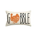 Sm:)e Gobble Thanksgiving Turkey Throw Pillow Cover 12 x 20 Inch
