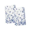 Sm:)e Floral Leaves Hummingbird Royal Blue Porcelain Kitchen Towels Dish Towels, 18x26 Inch Seasonal Butterflies Decoration Hand Towels Set of 2