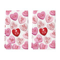 Sm:)e Valentine's Day Kitchen Dish Towels, 18x26 Inch, Set of 2, Love Hearts