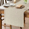 Sm:)e Light Brown Table Runner 13x90 Inch, Seasonal Washable Kitchen Dining Table Decoration for Home Party