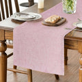 Sm:)e Pink Table Runner 13x72 Inch, Seasonal Washable Kitchen Dining Table Decoration for Home Party
