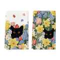 Sm:)e Black Cat Hydrangea Sping Flowers Kitchen Towels Set of 2, 18x26 Inch