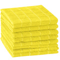 Sm:)e Microfiber Dish Cloth Set, Soft and Super Absorbent, Yellow Plaid, 6 Count