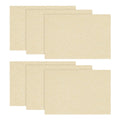 Sm:)e Light Brown Placemats 12 x 18 Inch Set of 6, Seasonal Washable Kitchen Dining Table Decoration for Home Party,240g£¨0.53lb£©