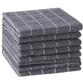 Sm:)e Microfiber Dish Cloth Set, Soft and Super Absorbent, Gray Plaid, 6 Count
