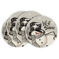 Smile Grey Snowman Snowflake Let it Snow Christmas Placemats Set of 4, 15 Inch Seasonal Winter Xmas Round Table Mats for Dining Decoration