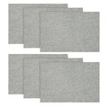 Sm:)e Light Grey Placemats 12 x 18 Inch Set of 6, Seasonal Washable Kitchen Dining Table Decoration for Home Party,240g£¨0.53lb£©