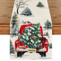 Smile Red Christmas Table Runner 13 x 72 Inch