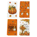 Sm:)e Hello Pumpkin Fall Dish Towels Set of 4, 18x26 Inch Christian Thanksgiving Kitchen Decor Hand Towels