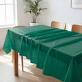 Plastic Table Cloth Disposable 6 Pack, 54 x 108 Inch, Green, for Party Picnic Wedding