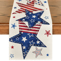 Sm:)e 4th of July Table Runner Stars Independence Day Patriotic Table Decoration Gifts Home Kitchen Dining Indoor Holiday Decor 13 x 72 Inch