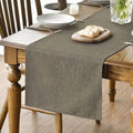 Sm:)e Light Coffee Brown Table Runner 13x72 Inch, Seasonal Washable Kitchen Dining Table Decoration for Home Party