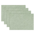 Sm:)e Sage Green Placemats 12 x 18 Inch Set of 4, Seasonal Washable Kitchen Dining Table Decoration for Home Party,240g£¨0.53lb£©