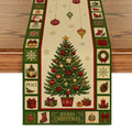 Sm:)e Plaid, Christmas Tree Gift Christmas Table Runner , 13 x 72 Inch Farmhouse Table Decor, Universal for Winter Indoor Outdoor Kitchen, Home & Party Decoration,Green