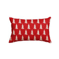 Sm:)e Christmas Tree Throw Pillow Cover, 12 x 20 inch Red