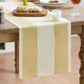 Sm:)e Yellow Farmhouse Rustic Table Runner£¬Seasonal Fabric Kitchen Dining Holiday Wedding Table Decor for Home Party Indoor 13x48 Inch