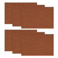 Sm:)e Rusty Orange Placemats 12 x 18 Inch Set of 6, Seasonal Washable Kitchen Dining Table Decoration for Home Party,240g£¨0.53lb£©