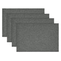 Sm:)e Grey Placemats 12 x 18 Inch Set of 4, Seasonal Washable Kitchen Dining Table Decoration for Home Party,240g£¨0.53lb£©