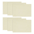 Sm:)e Beige Placemats 12 x 18 Inch Set of 6, Seasonal Washable Kitchen Dining Table Decoration for Home Party,240g£¨0.53lb£©
