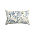 Sm:)e Chinoiserie Trees and Birds Blue and White Throw Pillow Cover, 12 x 20 Inch Cushion Case Outdoor Decoration for Sofa Couch Farmhouse