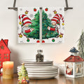 Sm:)e Gnome Christmas Tree Kitchen Dish Towels Set of 2 18x26 Inch