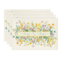Sm:)e Flower Floral Placemats for Spring Summer 12 x 18 Inch Set of 4