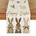 Sm:)e Happy Easter Bunny Table Runner for Dining Table 13 x 60 Inch