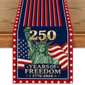 Sm:)e 250 Years Anniversary Table Runner Kitchen Dining Table Decor, Seasonal Home Decoration Indoor Outdoor Party Item 13 x 72 Inches