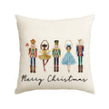 Sm:)e Nutcracker Merry Christmas Throw Pillow Cover 18x18 Inchï¼?Beige