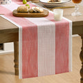 Sm:)e Red Farmhouse Rustic Table Runner£¬Seasonal Fabric Kitchen Dining Holiday Wedding Table Decor for Home Party Indoor 13x72 Inch