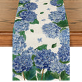 Sm:)e Watercolor Hydrangea Table Runner for Spring Summer 13 x 60 Inch
