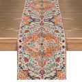 Sm:)e 72 x 13 Boho Farmhouse Table Runner for Rustic Kitchen and Dining Home Decor