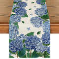 Smile Watercolor Hydrangea Summer Table Runner 13 x 90