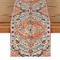 Sm:)e 48 x 13 Boho Farmhouse Table Runner for Rustic Kitchen and Dining Home Decor